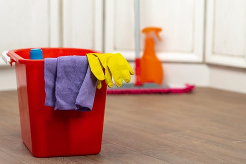 Moon's Cleaning Services team at work